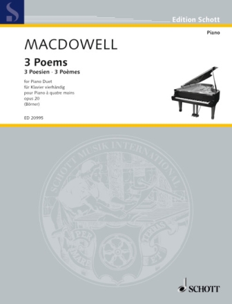 3 Poems op.20 f�r Klavier vierh�ndig