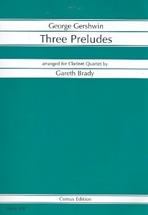 3 Preludes for 4 clarinets score and parts