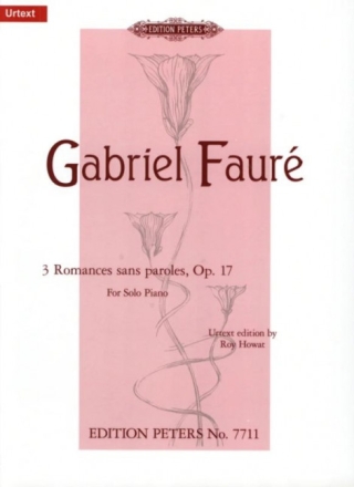 3 ROMANCES SANS PAROLES OP.17 for piano