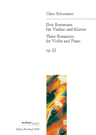 3 Romanzen op.22 f�r Violine und klavier