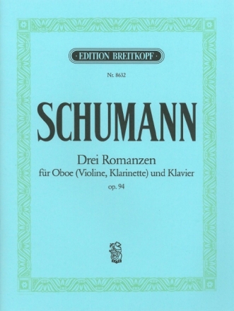 3 Romanzen op.94 f�r Oboe (Vl, Klar in A) und Klavier