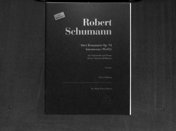 3 Romanzen op.94  und  Intermezzo WoO2 f�r Violoncello (Viola) und Klavier