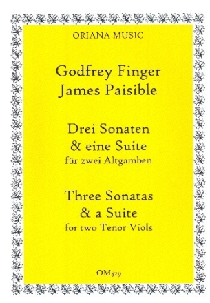 3 Sonaten und eine Suite f�r 2 Altgamben 2 Spielpartituren