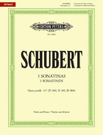 3 Sonatinen op.posth.137 f�r Violine und Klavier
