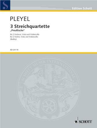 3 Streichquartette Benton 331-333 f�r Streichquartett Partitur und Stimmen