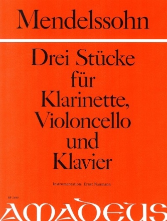 3 St�cke f�r Klarinette, Violoncello und Klavier