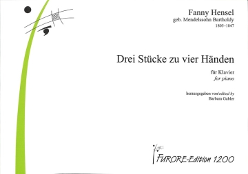 3 St�cke f�r Klavier zu 4 H�nden Spielpartitur