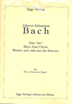 3 St�cke f�r Oboe, Klarinette, und Fagott,  Partitur