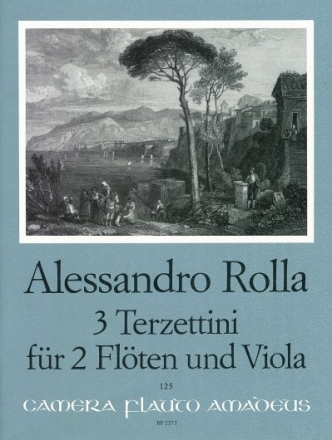 3 Terzettini f�r 2 Fl�ten und Viola Stimmen
