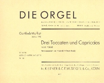 3 Toccaten und Capriccios band 2 f�r Orgel