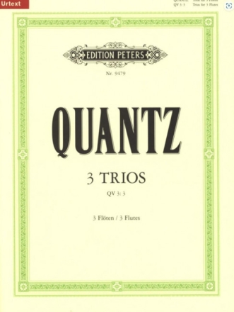 3 Trios QV3,3 f�r 3 Fl�ten Partitur und Stimmen