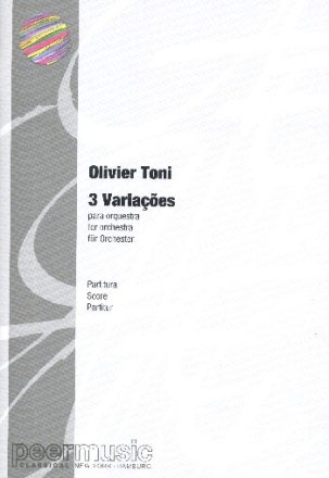3 Variacoes f�r Orchester Studienpartitur
