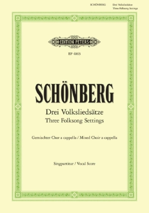 3 Volkslieds�tze f�r gem Chor Partitur