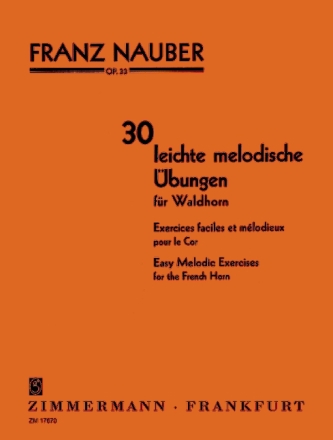 30 leichte melodische �bungen op.33 f�r Waldhorn
