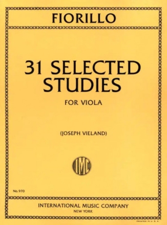 31 selected Studies for viola