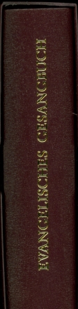 Evangelisches Gesangbuch Hessen/Nassau Geschenkausgabe 9,x14,7cm Kunstleder weinrot mit Goldschnitt im Schuber