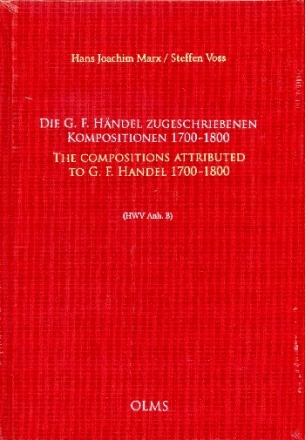 Die G.F. Hndel zugeschriebenen Kompositionen 1700-1800  gebunden