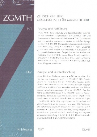 ZGMTH - Zeitschrift der Gesellschaft  fr Musiktheorie  14. Jahrgang