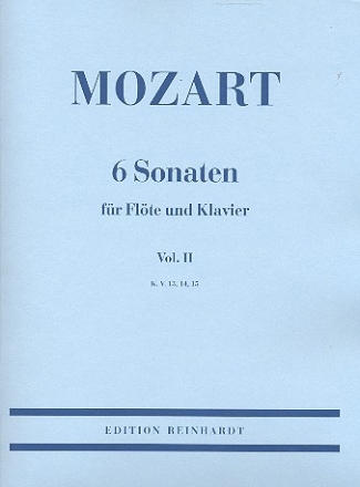 6 Sonaten Band 2 (KV13-15) fr Flte und Klavier