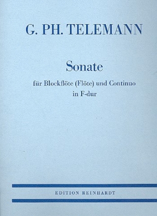 Sonate F-Dur fr Blockflte (Flte) und Bc