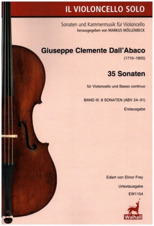 35 Sonaten Band 3 (ABV 24-31) f�r Violoncello und Bc
