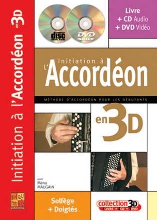Initiation Accordon 3D (+Audios/Videos) pour Accordon