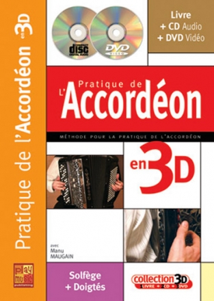 Pratique Accordeon 3D (+Online-Audio/Video) pour accordon