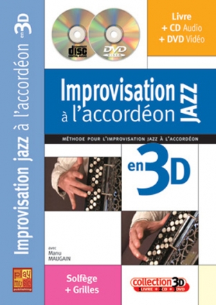 Improvisation Jazz L'Accordeon 3D Accordion Buch + CD + CD-ROM