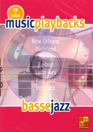 Music Playbacks CD - Basse Jazz Bass Guitar CD