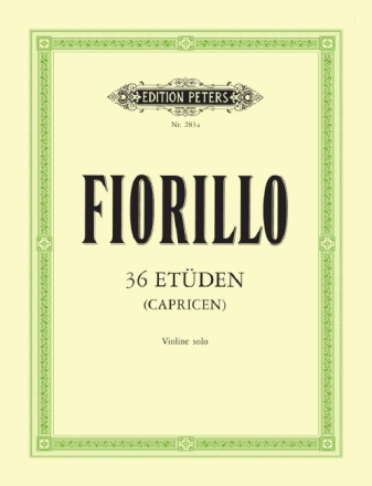36 Et�den oder Capricen f�r Violine solo