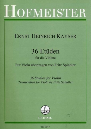 36 Et�den op.20  f�r Viola