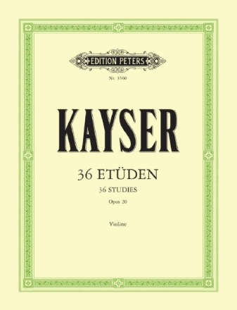 36 Et�den op.20 f�r Violine