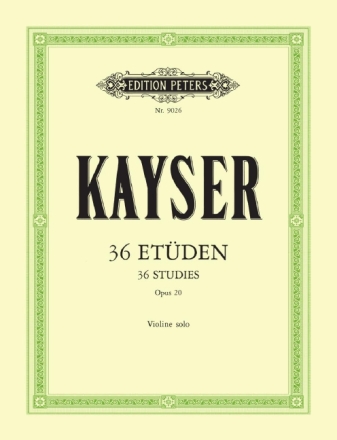 36 Et�den op.20 f�r Violine