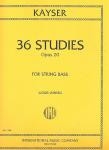 36 Studies op.20 for strings bass