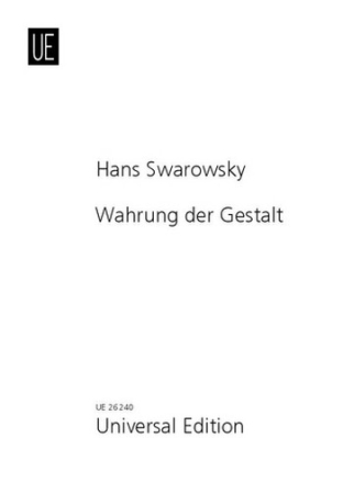 Wahrung der Gestalt  Schriften ber Werk, Stil und Interpretation in der Musik