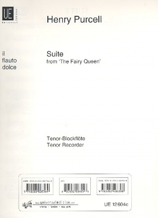 Suite The fairy Queen fr Blockfltenquartett (und Cembalo) Blockflte 3