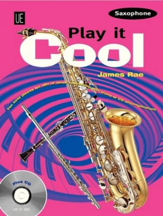 Play it cool (+Online-Audio) for saxophone (A/T) and piano accompaniment