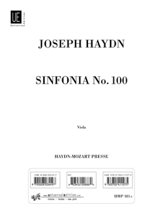 Sinfonie G-Dur Hob.I:100 fr Orchester Viola