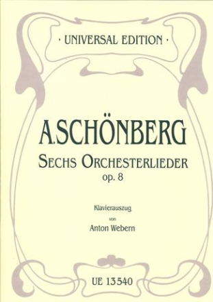 6 Orchesterlieder op.8 fr Gesang und Klavier