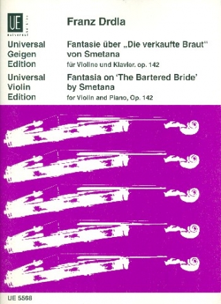 Fantasie ber die verkaufte Braut op.142 fr Violine und Klavier