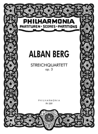Streichquartett op.3 Studienpartitur (1910)