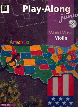 Playalong Junior (+CD): World music from America for violin