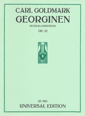 GEORGINEN OP.52 6 KLAVIERSTUECKE