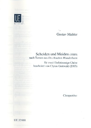 Scheiden und meiden fr gem Chor (Doppelchor) a cappella Partitur