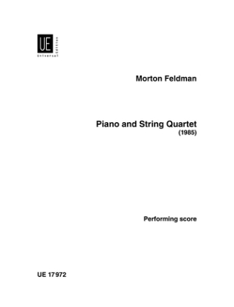 Piano and string quartet score