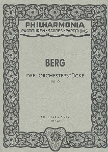 3 Orchesterstcke op.6  Studienpartitur