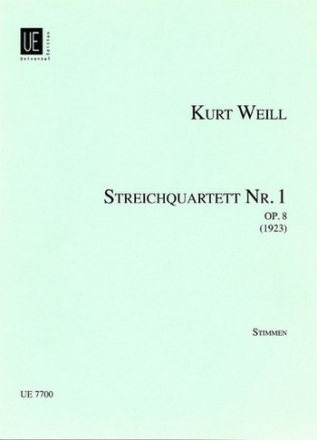 Streichquartett Nr. 1 op. 8 fr Streichquartett