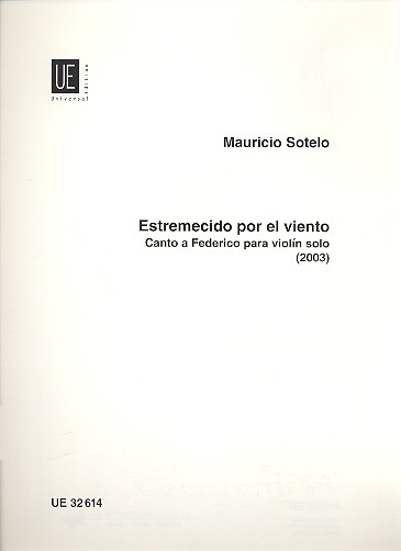 Estremecido por el viento para violino Canto a Federico