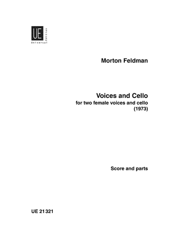 Voices and cello fr 2 Frauenstimmen und Violoncello,  2 Partituren und Cellostimme