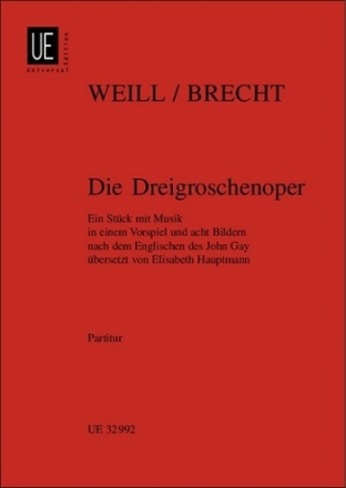 Die Dreigroschenoper  (Studien-) Partitur (dt)